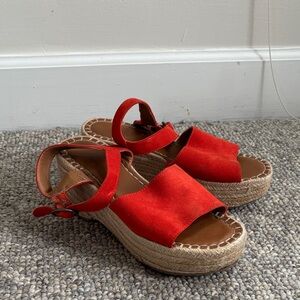 Red Espadrille Sandals